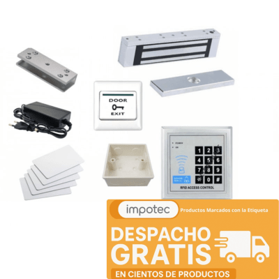 Kit Cerradura Magnetica 180KG Completa con Soporte U 4