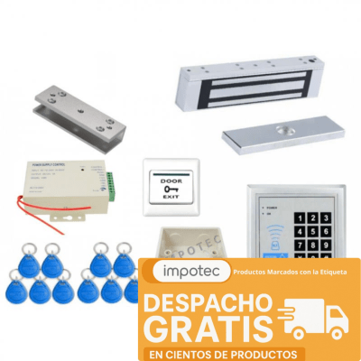 Cerradura Magnetica 180KG Completa con Soporte U 4