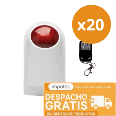Pack 20 Kit Alarma Comunitaria Económico