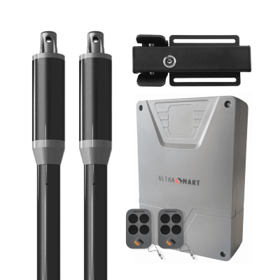 Kit Porton Batiente 2 hojas 150kg 200cm  + Cerradura 1