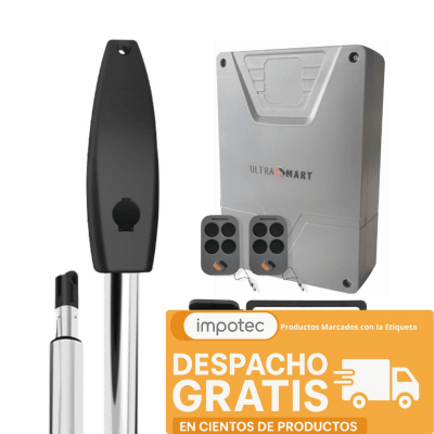 Kit Batiente 1 Brazo 350Kg  3,5mt  + Cerradura Electrica