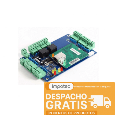 Panel Control de Acceso 1 Puerta + 1 Lector RFID + Boton Salida + Fuente UPS + Software