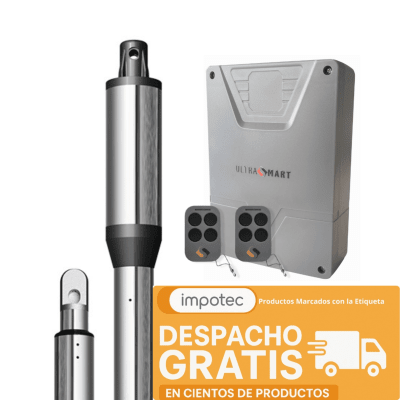 Kit Porton Automatico Batiente 1 Hoja 200kg 2,5 Mt + Cerradura Electrica