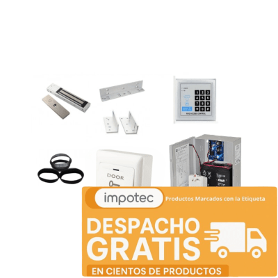 Kit Completo Control de Acceso con Cerradura 280kg + Batería de Respaldo 1