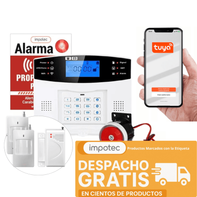 Alarma Wifi 4g Kit 2 Sensor Mov +  Sensores Mag / Impotec