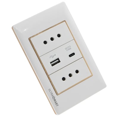 Cargador usb tipo c muro 2 enchufes linea advantage