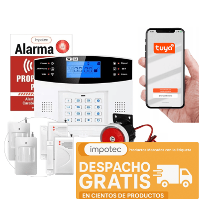 Alarma Wifi 4g Kit 4 Sensores / Impotec