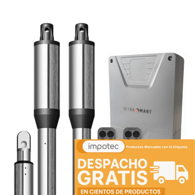 Kit Porton Automatico Batientes 2 Hojas 200kg 2.5mt