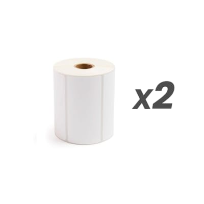 Pack 2 Rollos Etiquetas Térmicas Adhesivas 100mmx50mm 500u 1