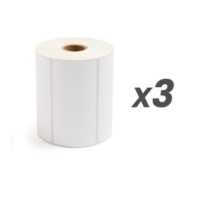 Pack 3 Rollo Etiquetas Térmicas Adhesivas 100mm X 50mm 500 U