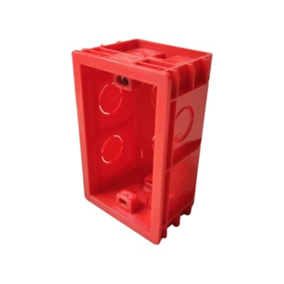 Caja Distribución Plastica Roja Embutida Pack 10 Unidades
