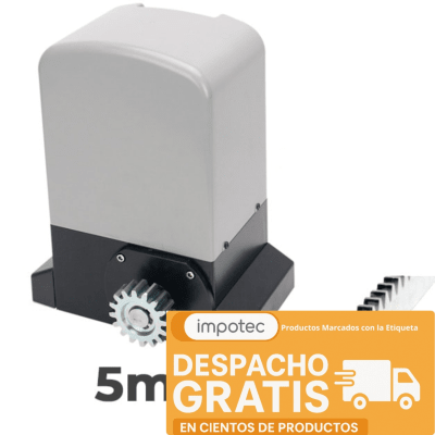 Kit Motor Porton Automatico 2500kg Uso Condominio + 5m Cremalleras