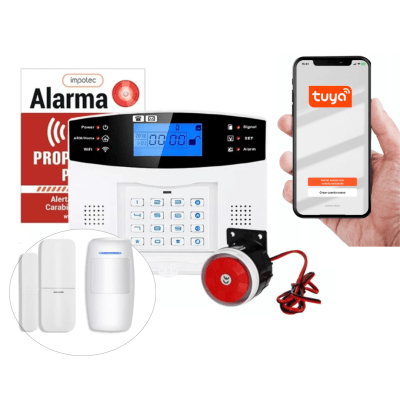 Alarma Wifi 4g 2 Sensores Sin Antena / Impotec 1