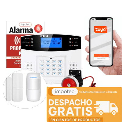 Alarma Wifi 4g 2 Sensores Sin Antena / Impotec 5