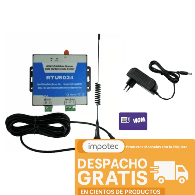 Abre Porton Celular RTU 5024 4G + Fuente de Poder y Chip 3