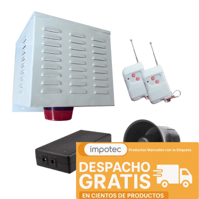 Alarma Comunitaria 20W 120dB + UPS Respaldo / IMPOTEC