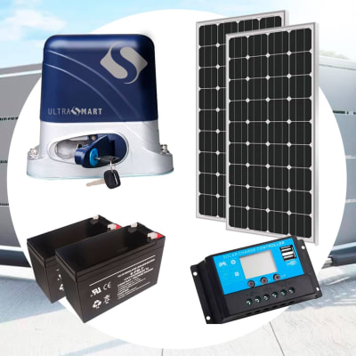 Kit Motor Portón Corredera Solar 12 Ciclos UltraSmart 1
