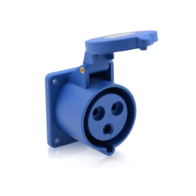 Enchufe Industrial Hembra Embutido 16A 220V 2P+T STANFORD