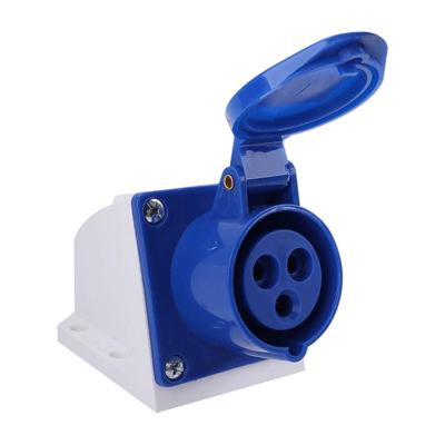 Enchufe Industrial Hembra Sobrepuesta 32A 220V 2P+T STANFORD