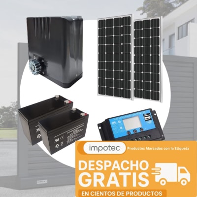 Kit Motor Portón Corredera Solar Ultrasmart 1