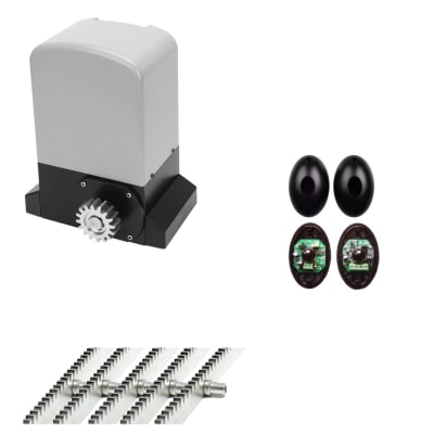Kit Motor Portón Automático 1000kg + 5m Cremallera y Fotocelda 1