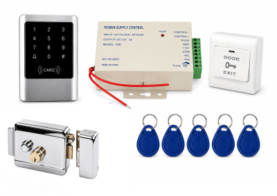 KIT CONTROL DE ACCESO RFID PANTALLA TÁCTIL CON CERRADURA ELÉCTRICA 1