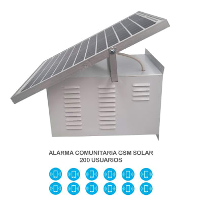Alarma Comunitaria GSM Solar 200 Usuarios 2
