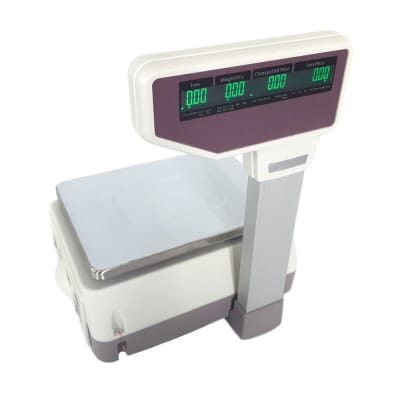 Balanza Digital Con Impresora Termica de Etiquetas Codigo Barra 2