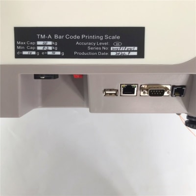 Balanza Digital Con Impresora Termica de Etiquetas Codigo Barra 5