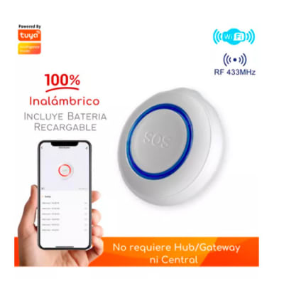 Botón de Pánico Inalámbrico Alarma GSM TUYA Smart 6