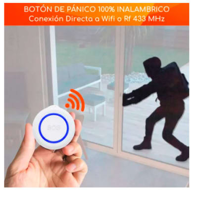 Botón de Pánico Inalámbrico Alarma GSM TUYA Smart 5