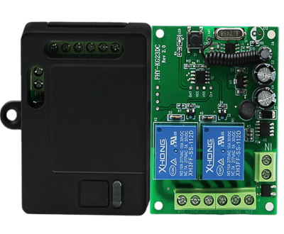 Relé 12V 2 Canal Inalámbrico 433MHZ 1