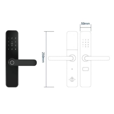 Cerradura Electrónica Tuya Smart Wifi Inteligente Huella Digital Clave 5