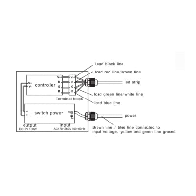 Cortina Cascada de Agua 90cm Con Luz Led 5