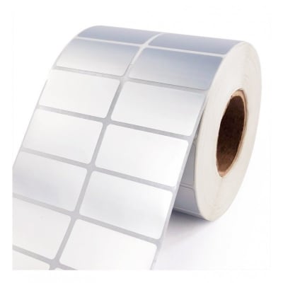 Rollo Etiquetas Metalizadas 40x30mm 2 Columnas 2500 Unidades