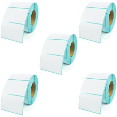 Pack 5 Rollos Etiquetas Térmicas Adhesivas 60mm X 40mm 700 Unidades 2
