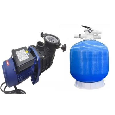 Kit Bomba 0.5HP + Filtro Piscina 8m3/H