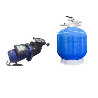 Kit Bomba 0.75HP + Filtro Piscina 12m3/H