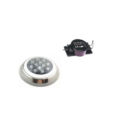Kit Foco Piscina RGB 12W + Transformador 60W