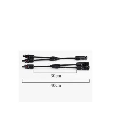 Conector MC4 2x1 Cable Y 2