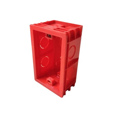 Caja de distribución embutida 10,5x6,7x5 cm