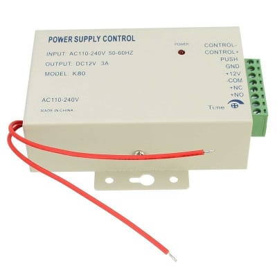 Fuente de  Poder Control de Acceso 12V 3A 1