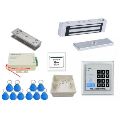 Cerradura Magnetica 180KG Completa con Soporte U 1