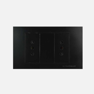 Tomacorriente Doble 10A UltraSmart Black