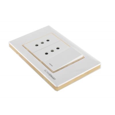 1 Interruptor 9/12 + 2 Enchufes 10A 250V, Linea Advantage