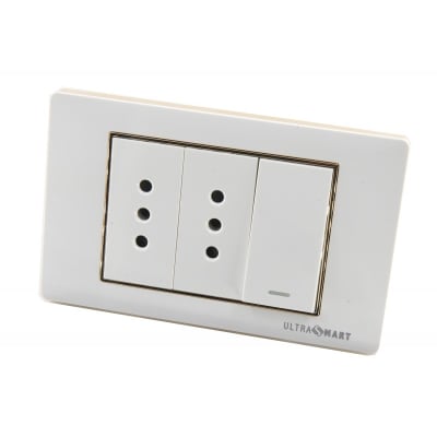 Tomacorriente 10A Doble + Interruptor 9/24 Advantage 1