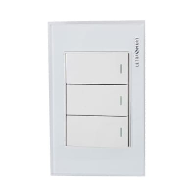 Interruptor 9/12 3 Modulos Linea Crystal