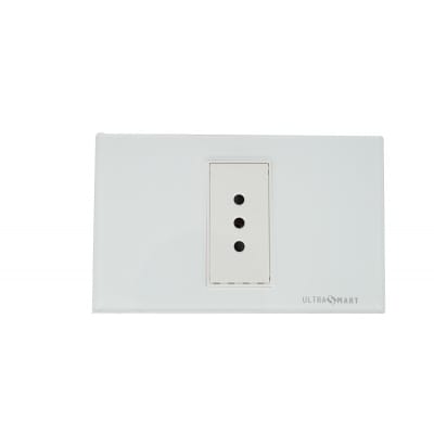 Tomacorriente 16A Simple Crystal White