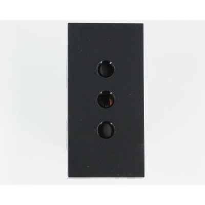ModuloTomacorriente Simple 10A/250V UltraSmart Crystal Black 2