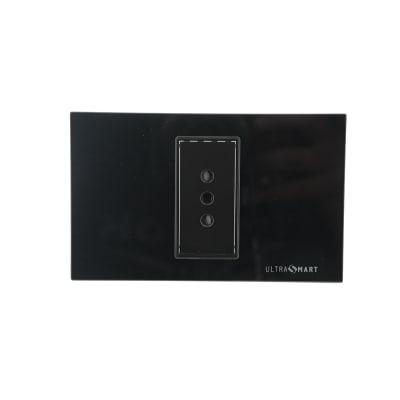 Tomacorriente Simple 10A Crystal Black 1